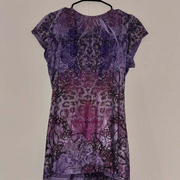 Unity Purple Fairy Boho Top w/ Sequin Detail - Y2K Ethereal Vibes ✨ - Picture 2 of 4